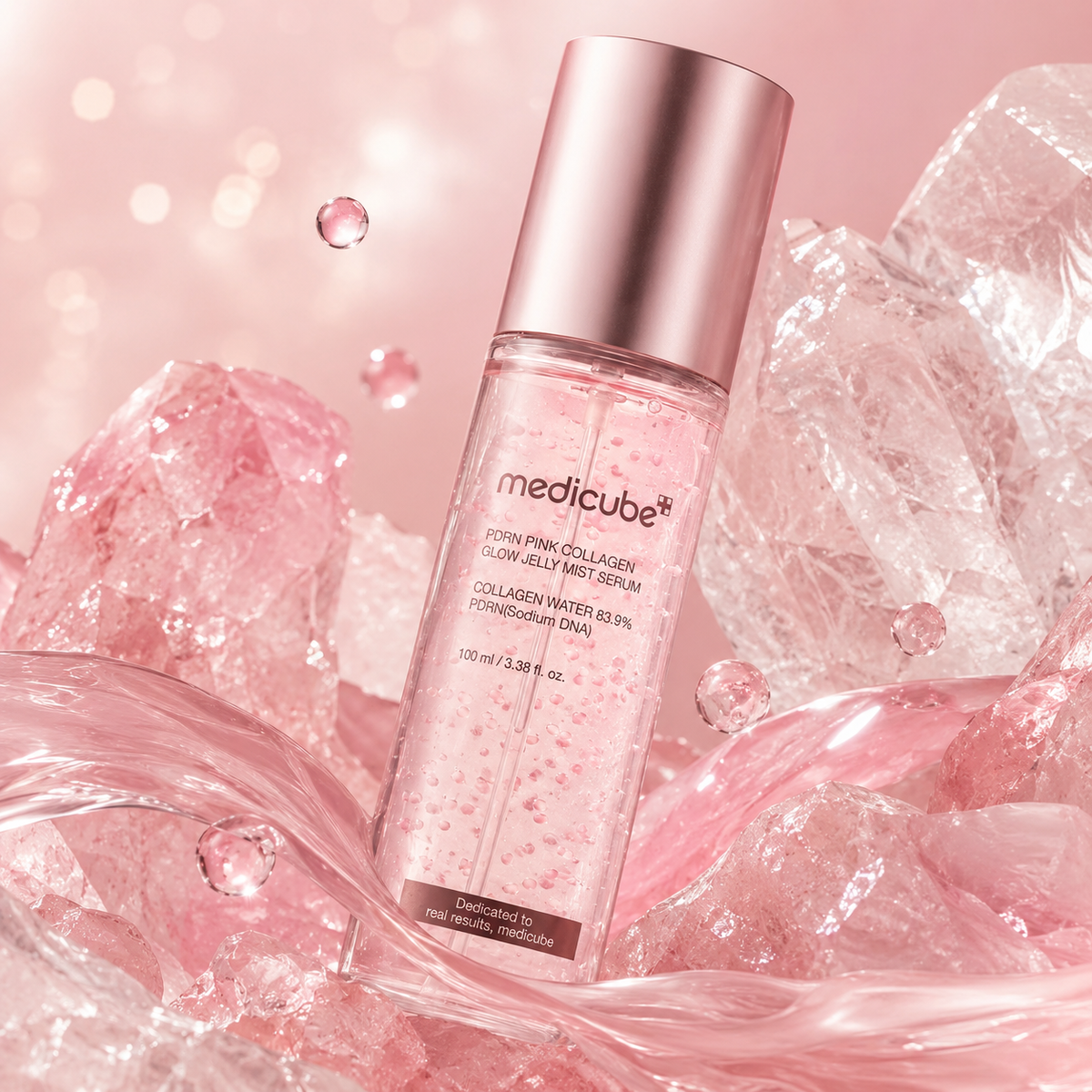 MEDICUBE PDRN Pink Collagen Glow Jelly Mist Serum 100 ml