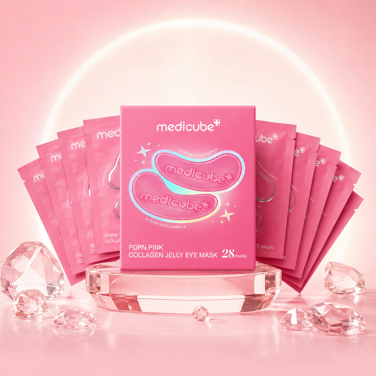 PDRN Pink collagen jelly eye mask (28 POUCH)