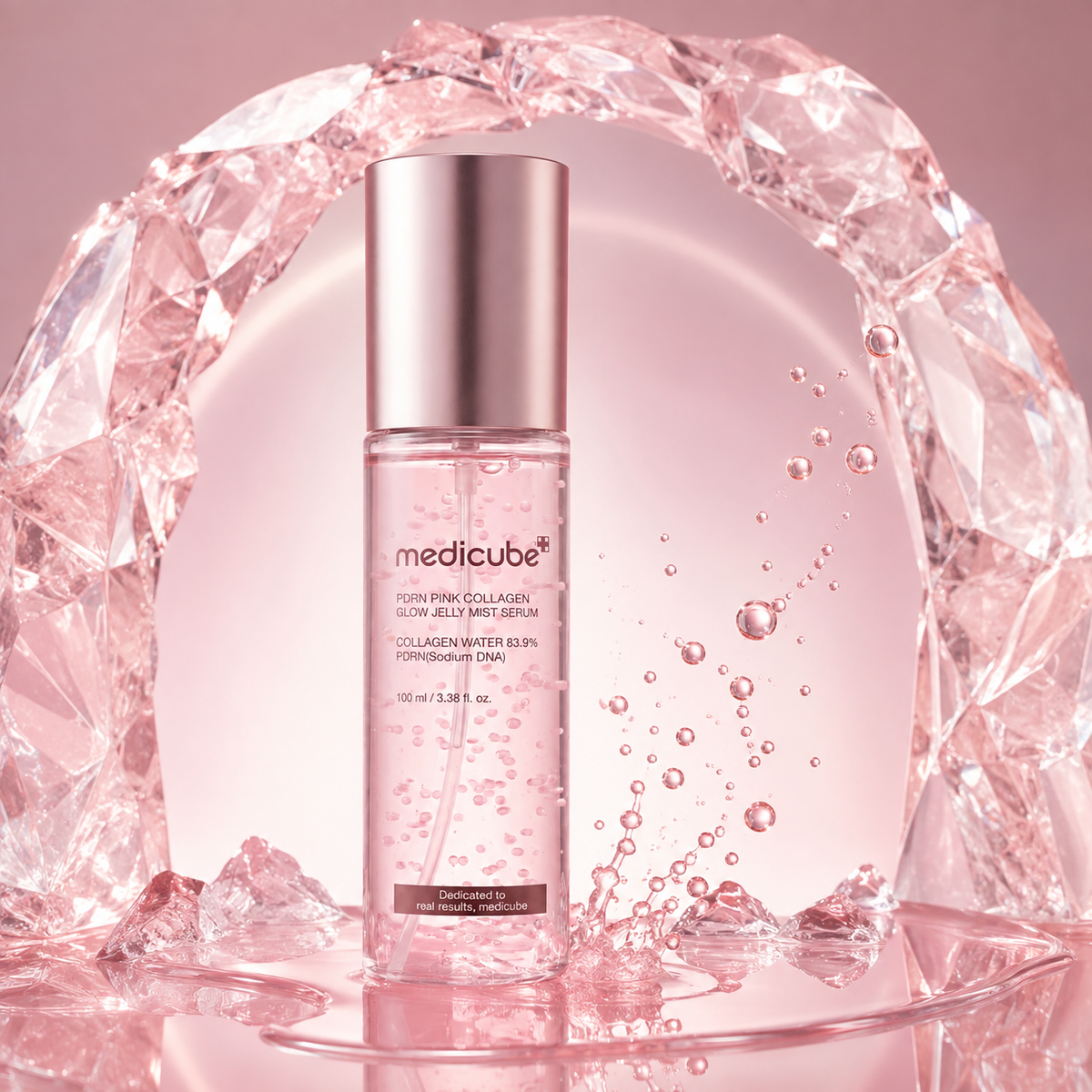 MEDICUBE PDRN Pink Collagen Glow Jelly Mist Serum 100 ml