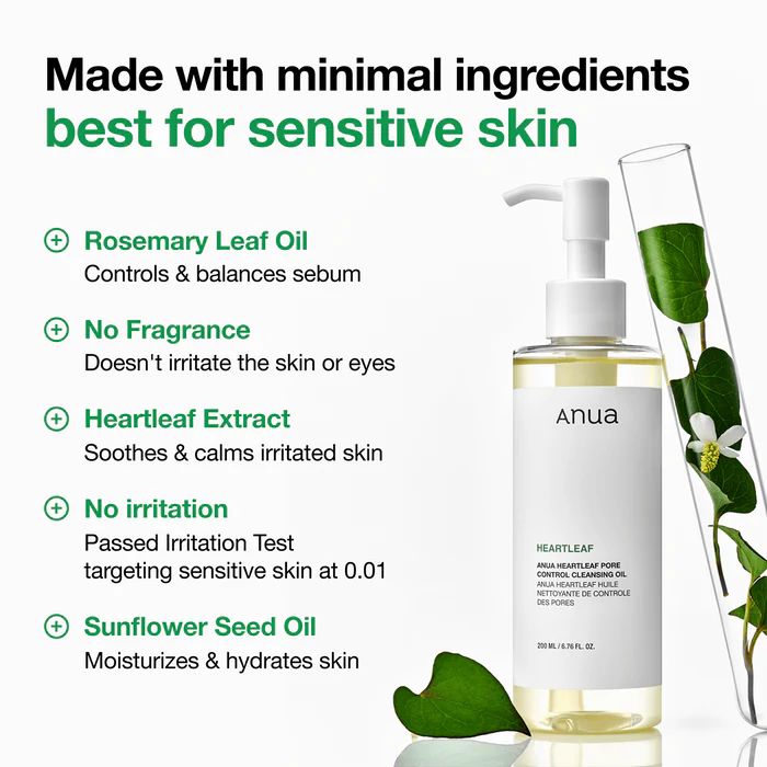 ANUA Heartleaf Pore Control Cleansing Oil 200 ml