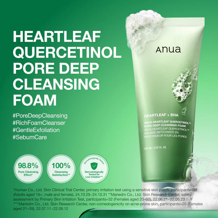 ANUA Heartleaf Quercetinol Cleansing Foam 150 ml